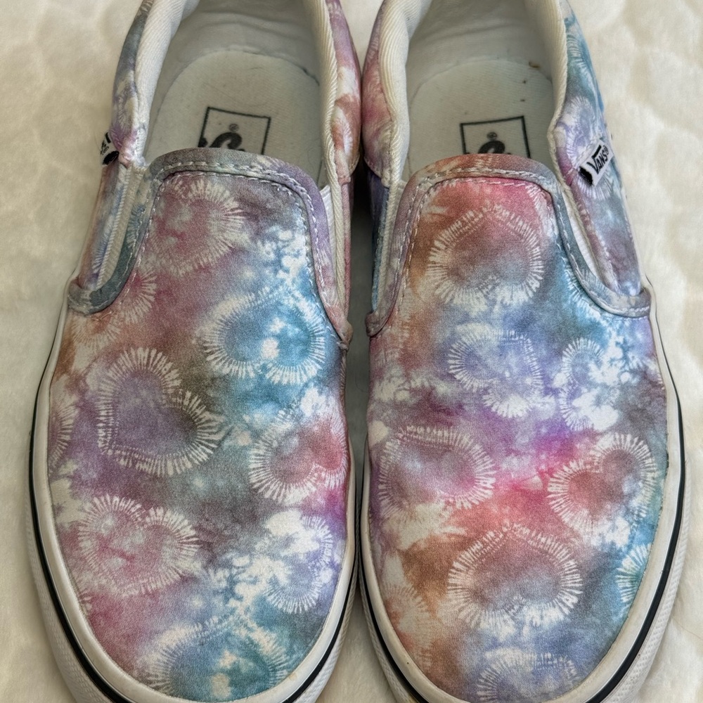 Vans Girl’s Tie-Dye Slip-On Shoes